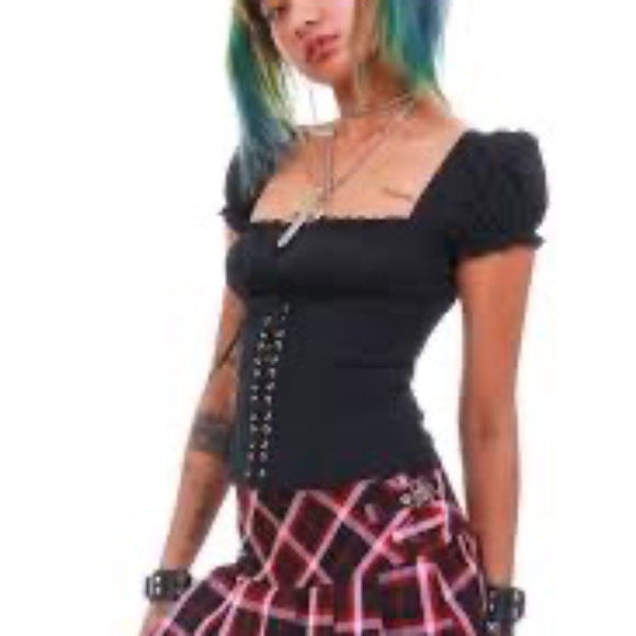 Tunnel Vision Alice Underbust Corset Top NWOT Sz L - Picture 1 of 8